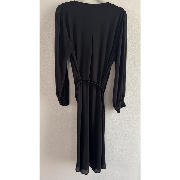 Michael Kors dress Women's Kate Belted Button-Down Midi Dress black $185 size XL - Picture 5 of 14